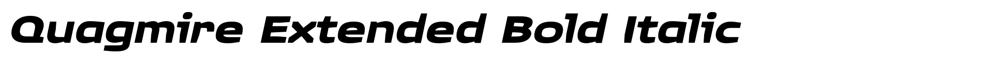 Quagmire Extended Bold Italic image